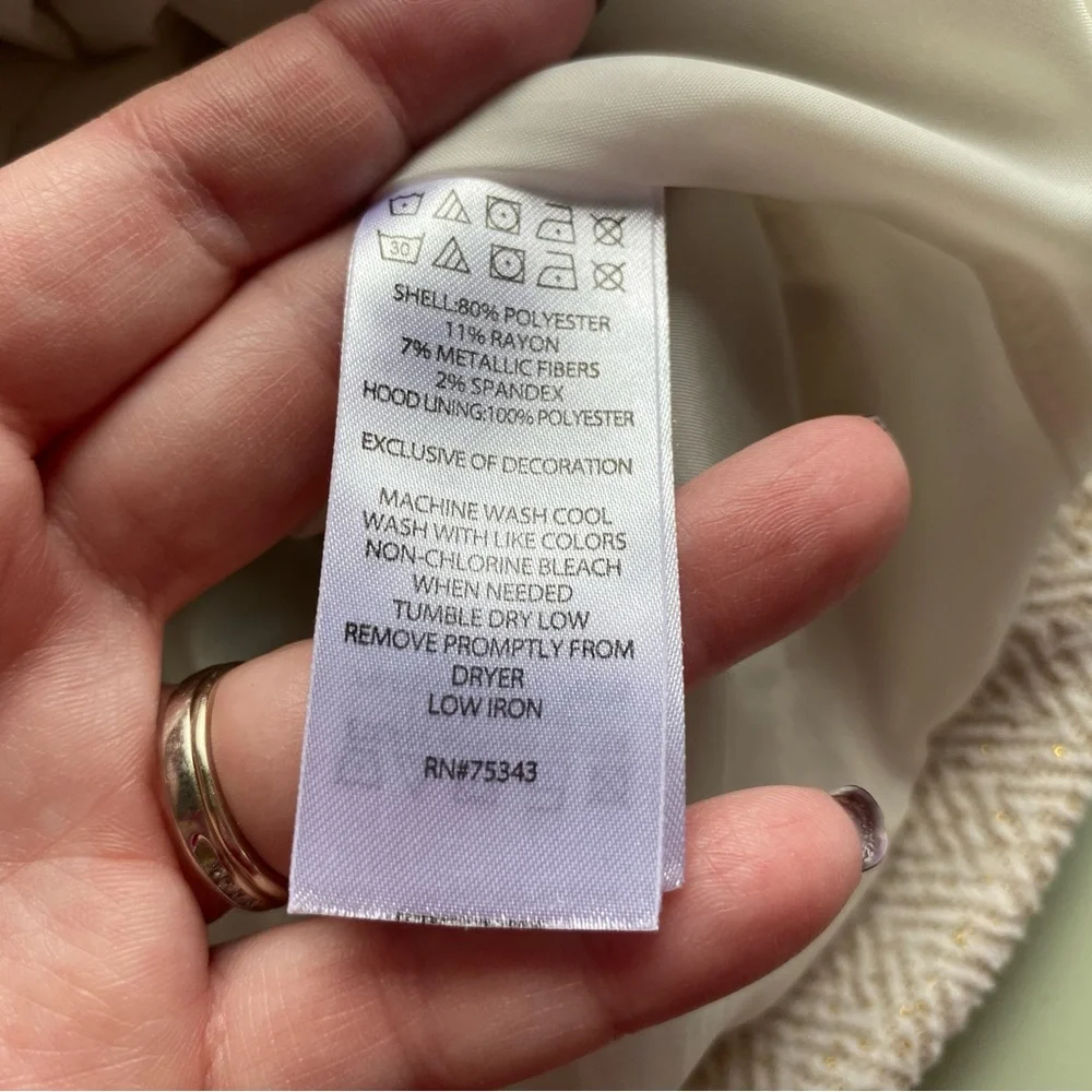 Tahari baby girls hooded pea coat 6-9 months jacket photos textured